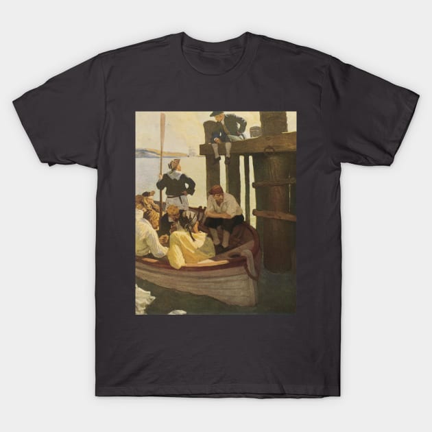 At Queen's Ferry by NC Wyeth T-Shirt by MasterpieceCafe